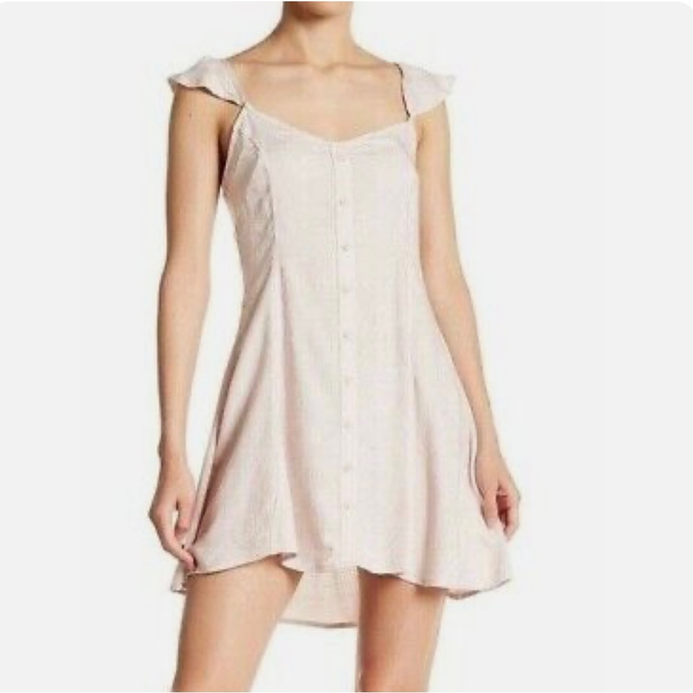 Material Girl Flutter Cap Sleeve Dress
